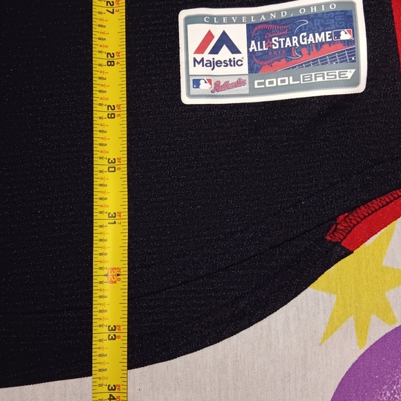 2019 Cleveland MLB All Star Game Sleeveless Baseball Jersey Authentic Majestic - Picture 6 of 8